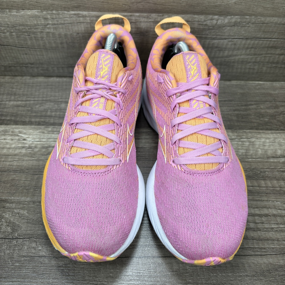Mizuno Wave Rider 26 Pink Orange Womens US Size 8 411386.6T00 Running Shoes - Picture 2 of 8